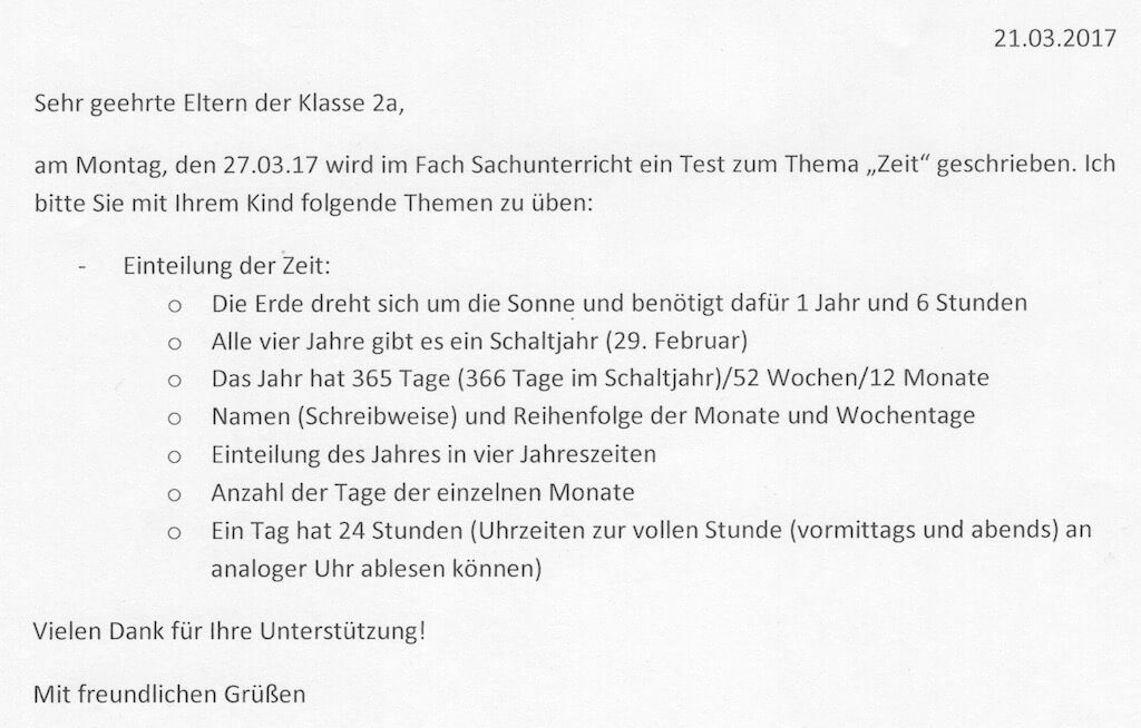 eltern als hilfslehrer